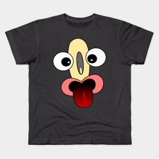 Playful Funny Face Cartoon Emoji Kids T-Shirt